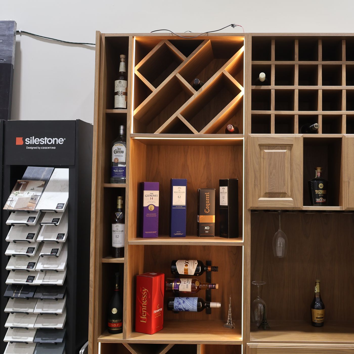 Custom wine storage and bar cabinetry by Mastery Cabinetry Orlando