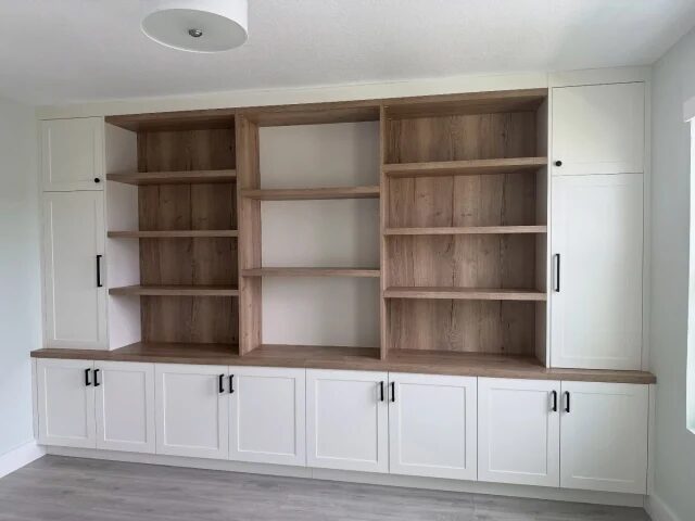 Built in shelving and cabinetry by Mastery Cabinetry Orlando